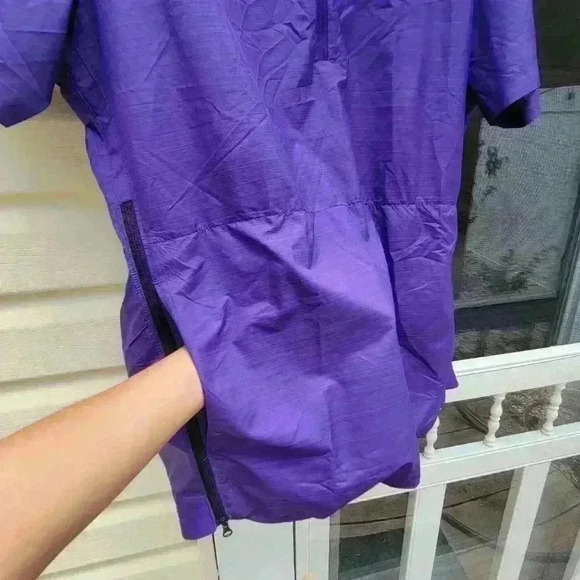 Nike FLETCHER Sideline Lockdown Half-Zip Jacket,LARGE Purple,Pockets Windbreaker - Picture 6 of 17